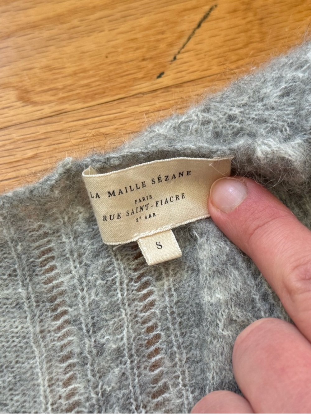 Sezane Cristina jumper in light grey S - Picture 6 of 8